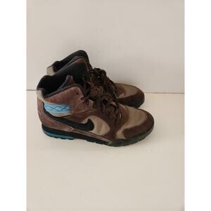 Vintage Nike ACG Caldera Brown And Turquoise Suede Hiking Boots Women’s Size 8